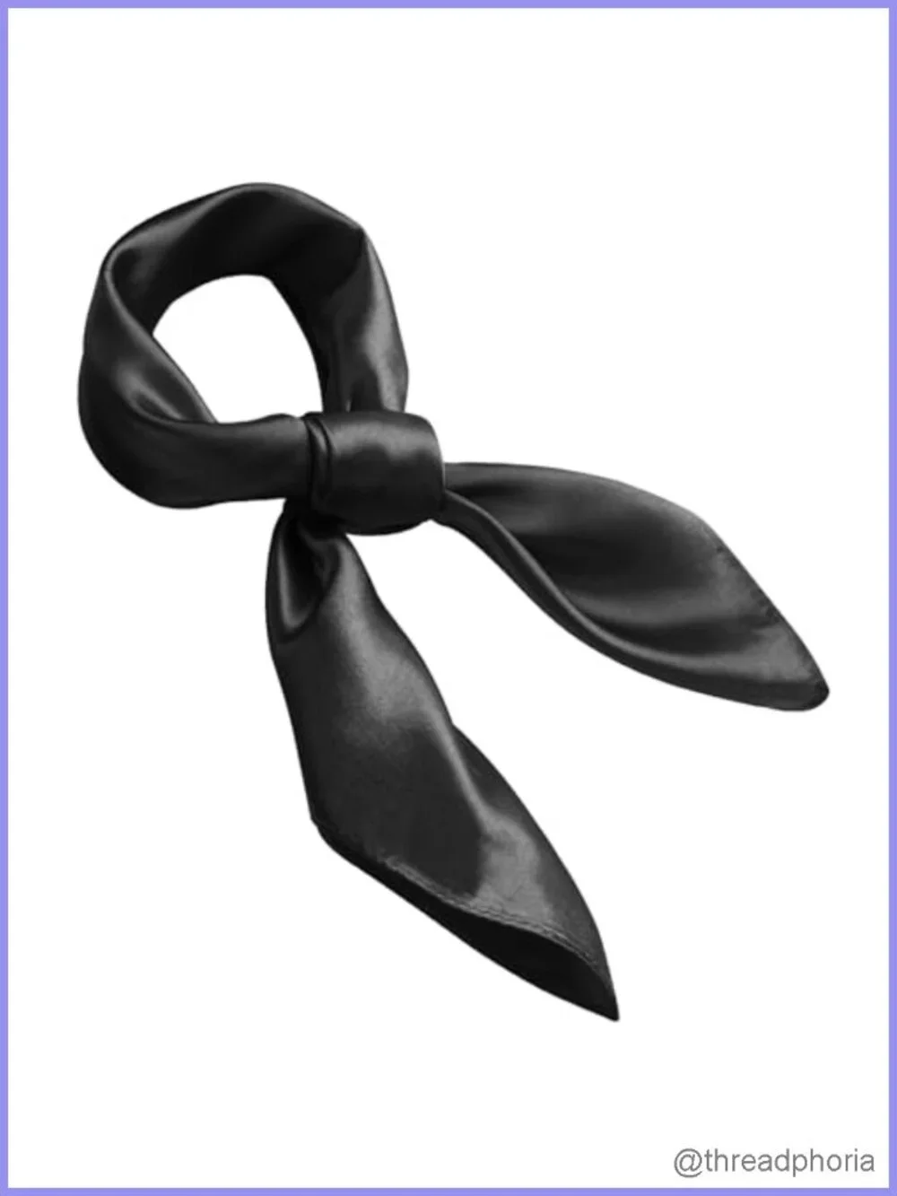Satin Square Scarf 23.6in Silk Like Head Neck Bandana